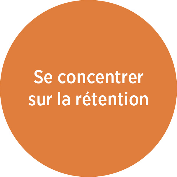 Se concenter sur la rétention