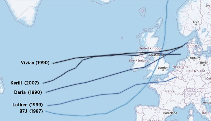 How will climate change impact future European windstorm activity?