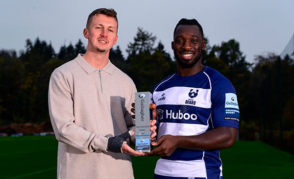 Bristol Bears wing Gabriel Ibitoye voted Gallagher Player of the Month for October